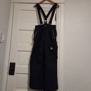 Gerry Youth Ski/Snowboard Isulated Pants W/ Suspenders Black Youth Large 14/16